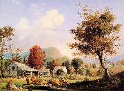 George Henry Durrie Cider Pressing oil painting artist